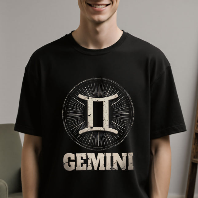 Gemini Zodiac T-Shirt | Astrology Sign Graphic and Text Tee | V1