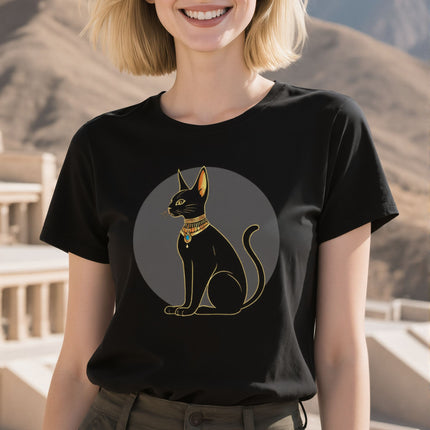 Bastet Cat T-Shirt | Egyptian Goddess Tee | V1