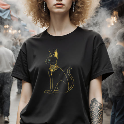 Bastet Cat Egyptian T-Shirt | Ancient Egypt Mythology Goddess Tee | V7