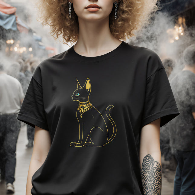 Bastet Cat Egyptian T-Shirt | Ancient Egypt Mythology Goddess Tee | V7