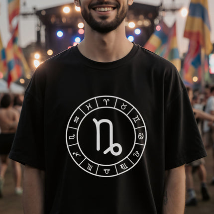 Capricorn Sign Zodiac Astrology Wheel Unisex T-Shirt | V2