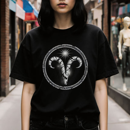 Aries Zodiac T-Shirt | Astrology Graphic Tee Shirt | V15