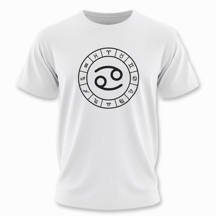 Cancer Sign Zodiac Wheel Astrology Symbol T-Shirt | V2