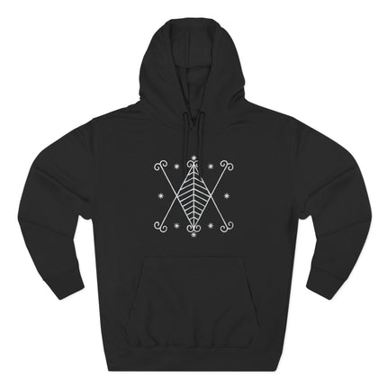 Ayizan Veve Hoodie - Voodoo Celestial Design Black Pullover