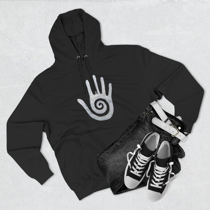 Hopi Healing Hand Spiral Symbol Hoodie | Native American Art Pullover Hoodie