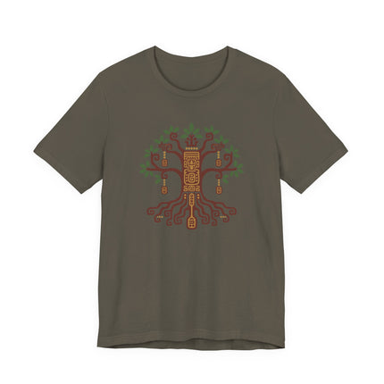 Mayan Ceiba Tree T-Shirt | Branching Tree and Exposed Root Design Tee