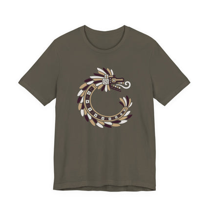 Aztec Feathered Serpent T-Shirt | Quetzalcoatl-Inspired Design Tee
