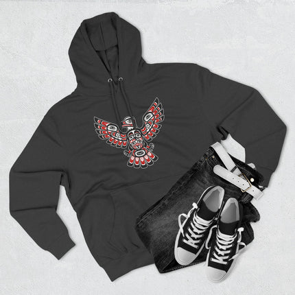 Indigenous Eagle Hoodie | Pacific Northwest Native American Art Pullover Hoodie