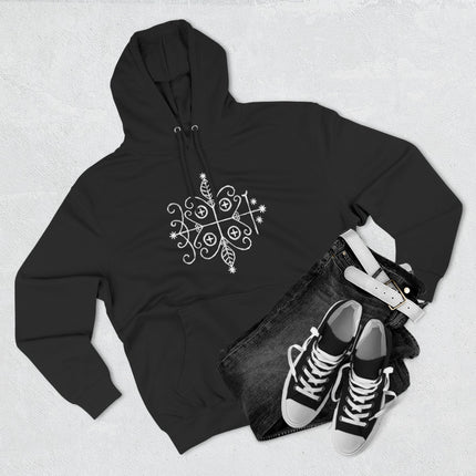 Papa Legba Veve Hoodie - Haitian Vodou Sacred Geometry Art