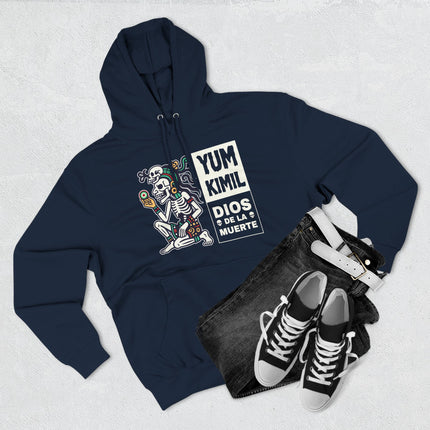 Yum Kimil Mayan Death God Skeleton Hoodie | Mesoamerican Deity Pullover V2