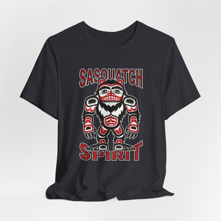 Sasquatch Spirit Bigfoot T-Shirt | Pacific Northwest Indigenous Art Tee | Spirit