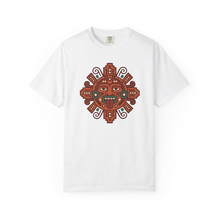 Mayan Sun T-Shirt | Terracotta Mesoamerican Inspired Graphic Tee