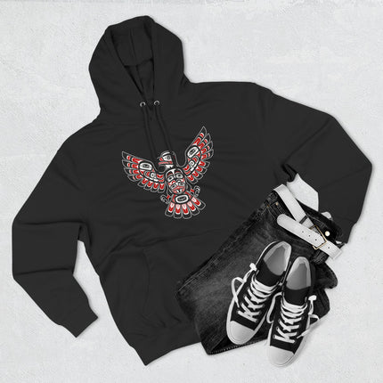 Indigenous Eagle Hoodie | Pacific Northwest Native American Art Pullover Hoodie