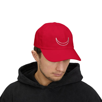Crescent Moon Baseball Cap | Lunar Celestial Symbol Embroidered Hat