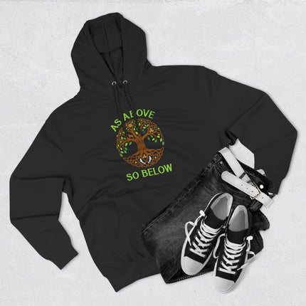 As Above So Below Tree of Life Hoodie | Celtic Knot Spiritual Pullover Hoodie
