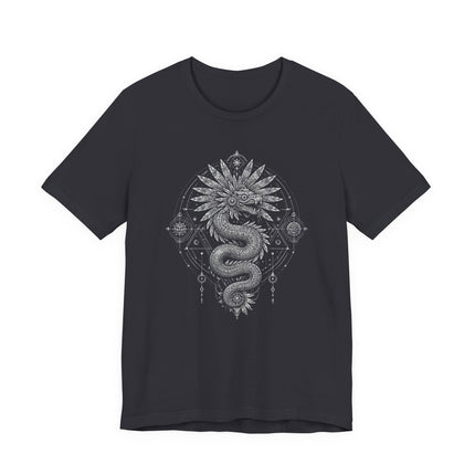 Quetzalcoatl Feathered Serpent Graphic Tee |  Aztec Spiritual T-Shirt