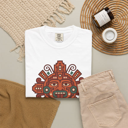Mayan Sun T-Shirt | Terracotta Mesoamerican Inspired Graphic Tee