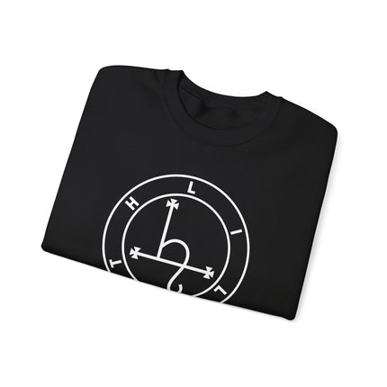 Lilith Sigil occult symbol on a witchy esoteric design pullover sweatshirt.