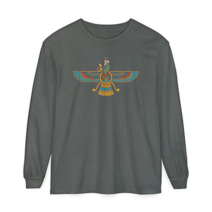 Persian Faravahar T-Shirt | Zoroastrian Winged Symbol Long Sleeve Tee