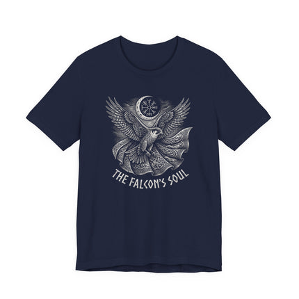 Norse Mythology Freya's Falcon Cloak Tee - Freya Goddess Design