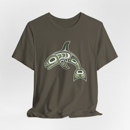 Indigenous Orca Formline Art T-Shirt | Northwest Coast Killer Whale Design | Whale