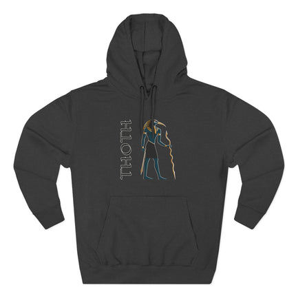 Thoth Graphic & Text Hoodie | Ancient Egyptian God Unisex Pullover | V3
