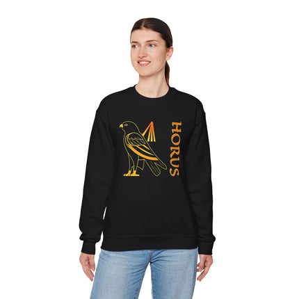 Egyptian God Horus Sweatshirt | Falcon Mythology Pullover | V5
