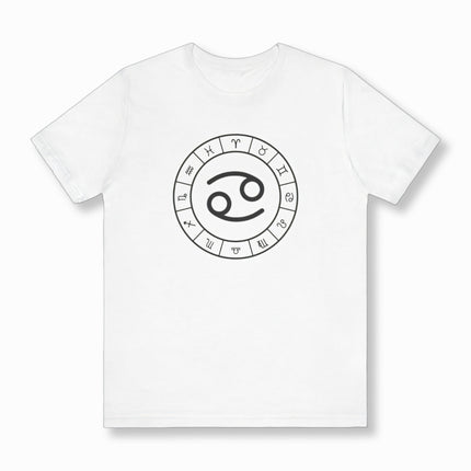 Cancer Sign Zodiac Wheel Astrology Symbol T-Shirt | V2