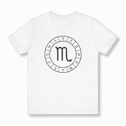 Scorpio Zodiac Sign T-Shirt | Astrology Symbol Unisex Tee | V2