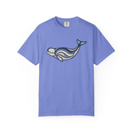 Inuit Inspired Beluga Whale T-Shirt | Indigenous Art Marine Graphic