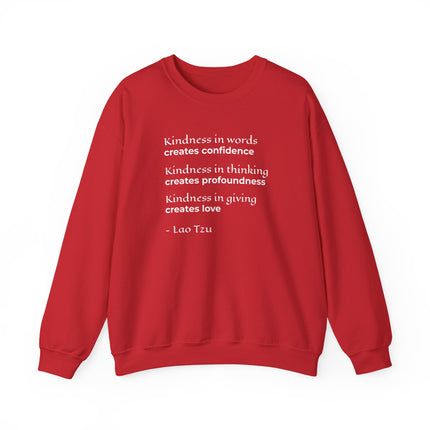 Sweat-shirt Citation Gentillesse Lao Tseu | Inspiration Confiance Amour Profondeur V1