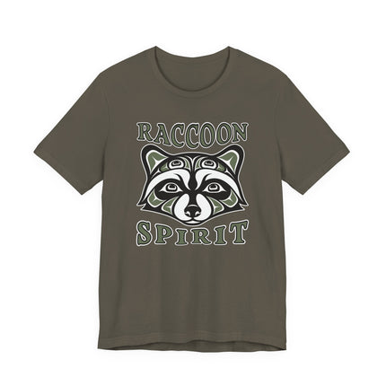Raccoon Spirit Tribal T-Shirt | Native American Style Animal Tee | Spirit