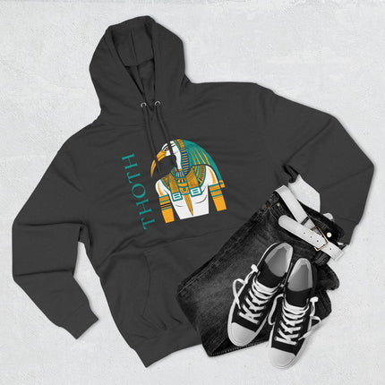 Thoth Hoodie | Ancient Egyptian God Graphic and Text Unisex Pullover V1