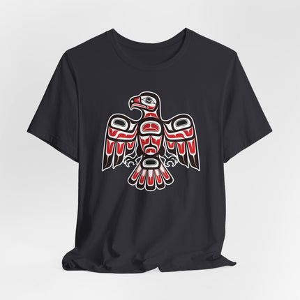Haida Style Hawk T-Shirt | Pacific Northwest Indigenous Art Formline | Hawk