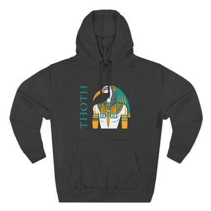 Thoth Hoodie | Ancient Egyptian God Graphic and Text Unisex Pullover V1