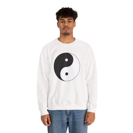 Yin Yang Symbol Sweatshirt | Harmony and Balance Graphic Unisex Pullover | V1