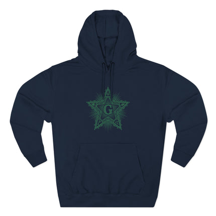 Masonic Blazing Star Hoodie - Freemasonry Sacred Geometry Pullover