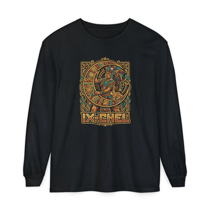 Ix Chel Maya Goddess Long Sleeve T-Shirt | Mesoamerican Graphic Tee