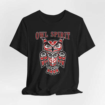 Owl Spirit Haida Formline Art T-Shirt | Indigenous Tribal Owl Tee | Spirit
