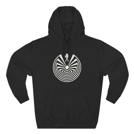 Man in the Maze Hoodie | Native American Tohono O'odham Symbol Pullover Hoodie