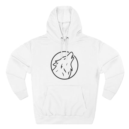 Howling Wolf Circle Graphic Hoodie | Graphic Unisex Pullover V1