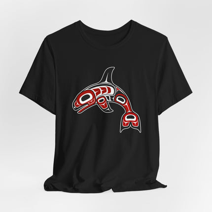 Indigenous Orca Formline Art T-Shirt | Northwest Coast Killer Whale Design | Whale