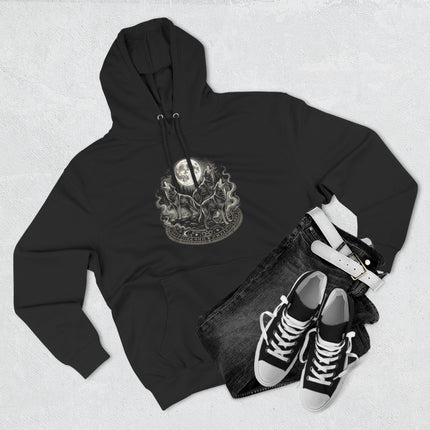 Wolf Moon Howling Wolves Graphic Hoodie - Canine Spirit