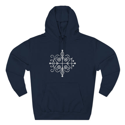 Papa Legba Veve Hoodie - Haitian Vodou Sacred Geometry Art