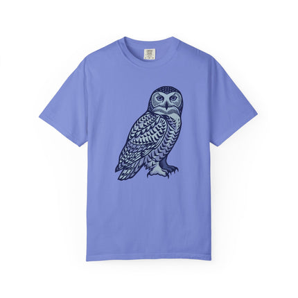 Inuit Inspired Geometric Owl T-Shirt | Arctic Bird Graphic Tee