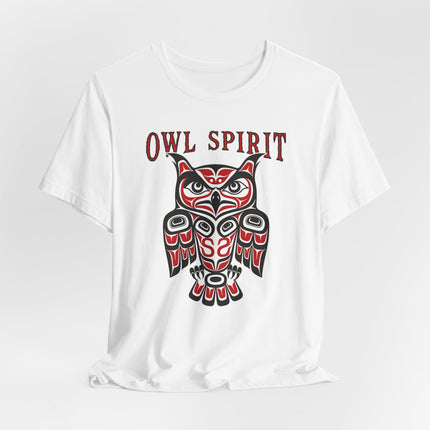 Owl Spirit Haida Formline Art T-Shirt | Indigenous Tribal Owl Tee | Spirit