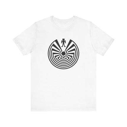 Man in the Maze Labyrinth T-Shirt | I'itoi Native American Unisex Tee V1