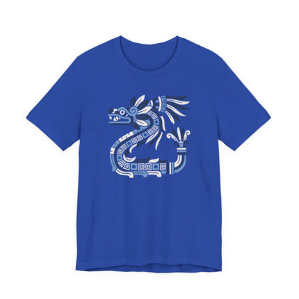 Mayan Feathered Serpent T-Shirt | Kukulkan Geometric Graphic Tee