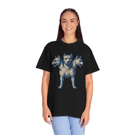 Cerberus Mosaic T-Shirt | Three-Headed Dog Greek Mythology Graphic Tee