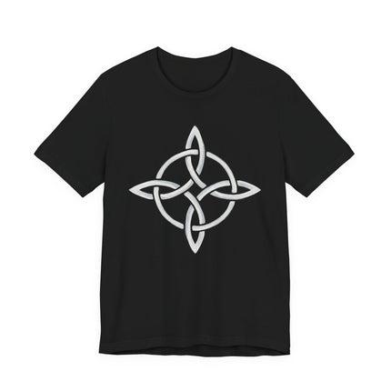 Witch's Knot Celtic Protection Magic Symbol T-Shirt | Painted Runic Pagan Tee